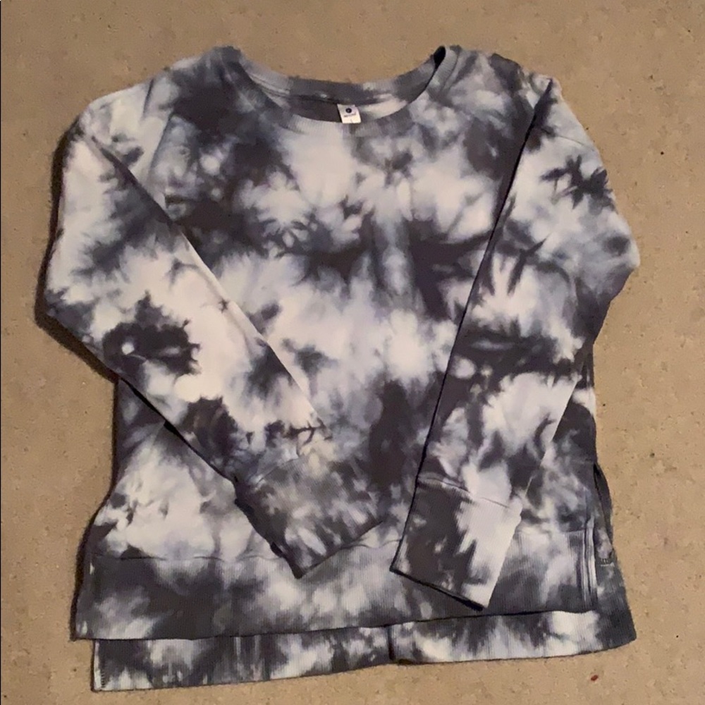 Dark and Light Blue Tye Dye Long sleeve